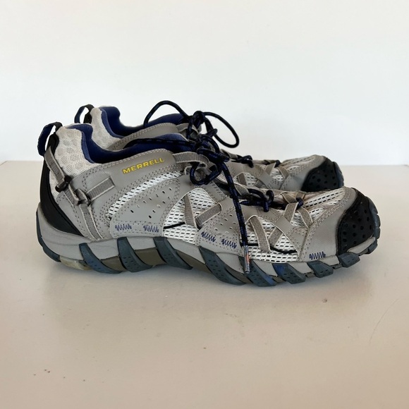 Merrell Men\'s Waterpro Maipo All-Terrain Water Shoes, Drizzle Gray Navy Blue, 8 main image 10